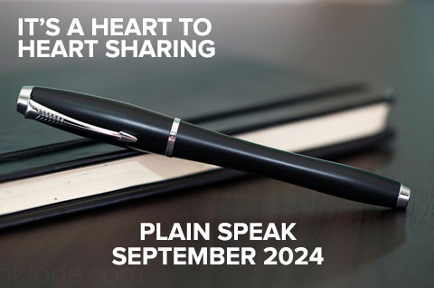 PLAIN SPEAK - SEPT 2024